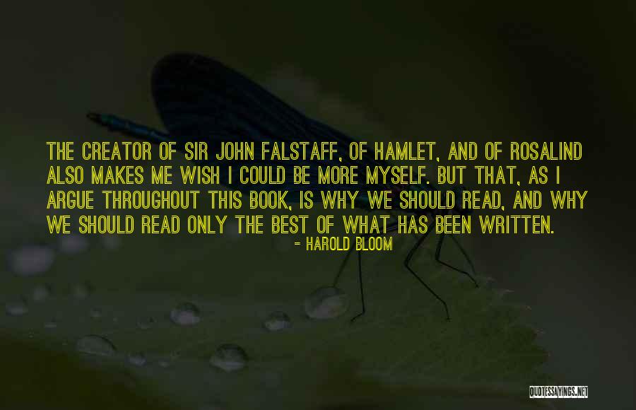Vandermeulen Marshall Quotes By Harold Bloom Vandermeulen Marshall Quotes By Harold Bloom