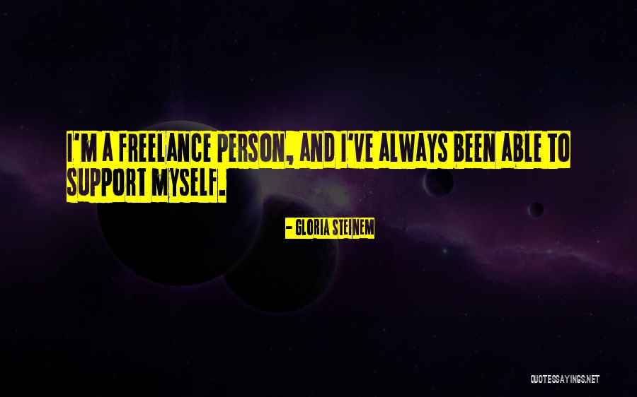 Vanecek Goalie Quotes By Gloria Steinem Vanecek Goalie Quotes By Gloria Steinem
