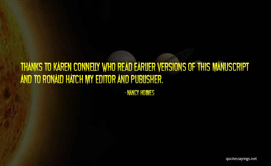 Vaniglia E Quotes By Nancy Holmes