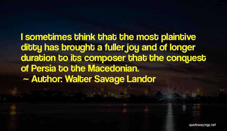 Vanilla Design Quotes By Walter Savage Landor