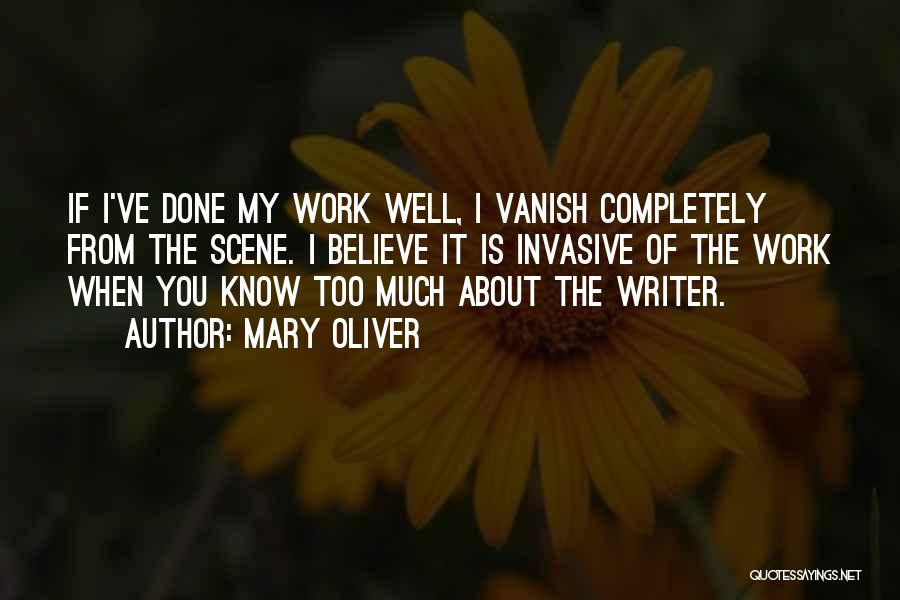 Vanish Quotes By Mary Oliver