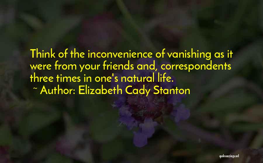 Vanishing Friends Quotes By Elizabeth Cady Stanton