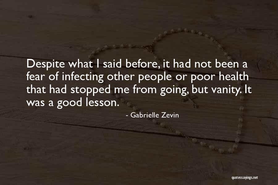 Vanity Quotes By Gabrielle Zevin