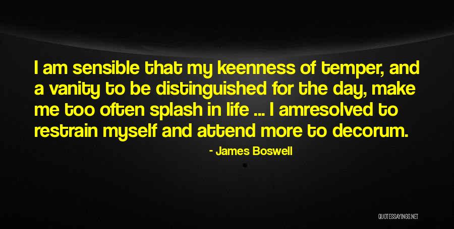 Vanity Quotes By James Boswell