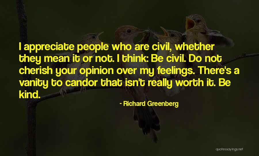 Vanity Quotes By Richard Greenberg