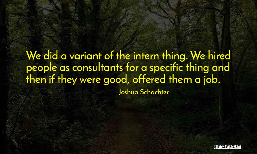 Variant Quotes By Joshua Schachter