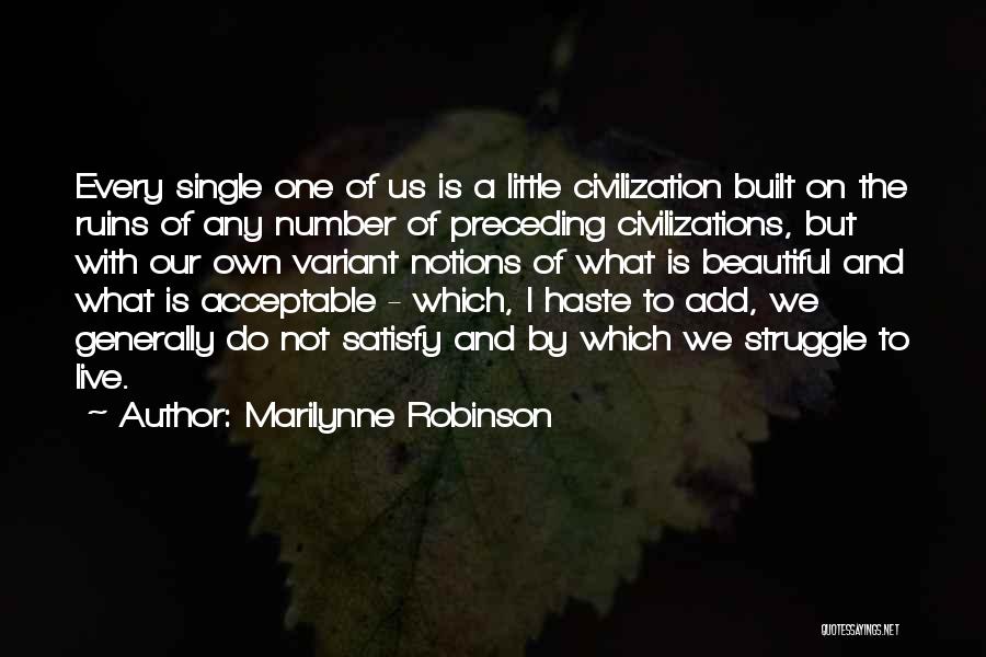 Variant Quotes By Marilynne Robinson