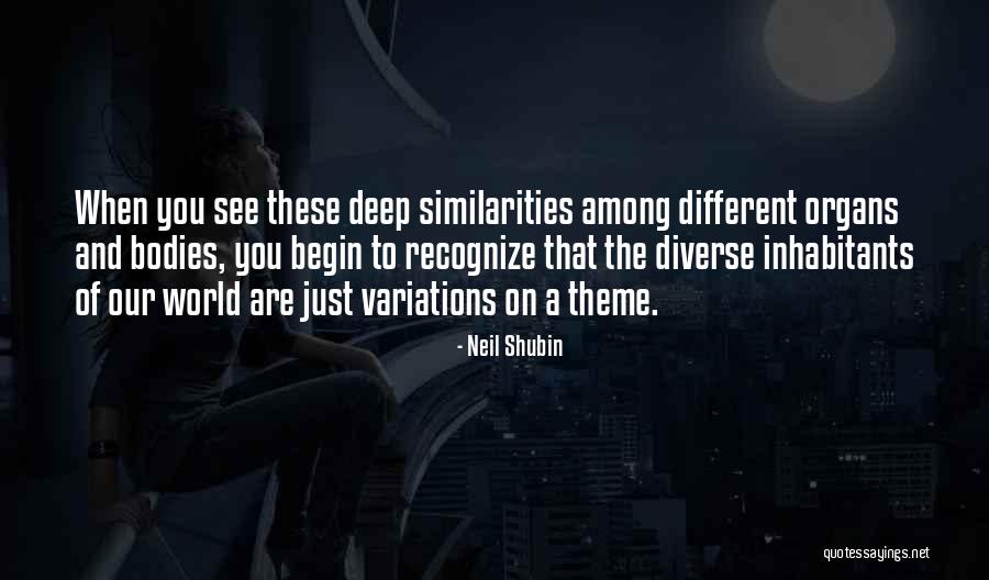 Variations On A Theme Quotes By Neil Shubin Variations On A Theme Quotes By Neil Shubin