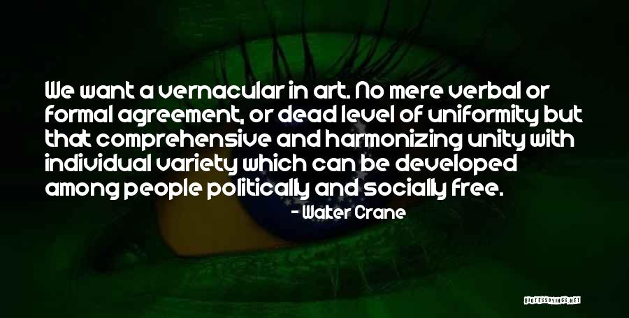 Variety In Art Quotes By Walter Crane