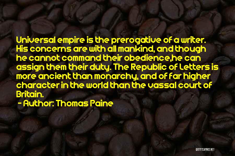 Vassal Quotes By Thomas Paine