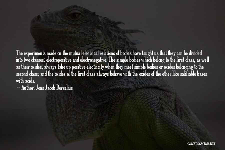 Vassar Diagnostics Quotes By Jons Jacob Berzelius