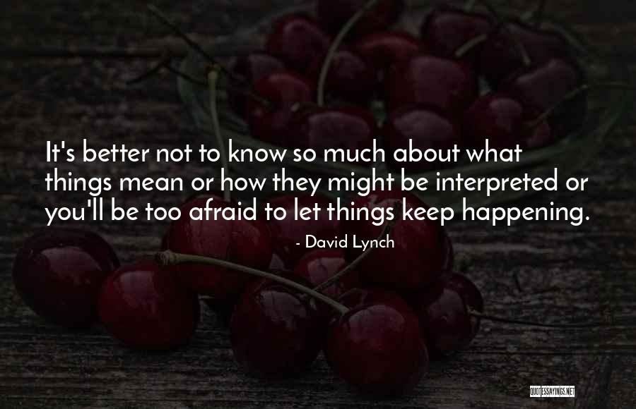 Vassarette Bras Quotes By David Lynch Vassarette Bras Quotes By David Lynch