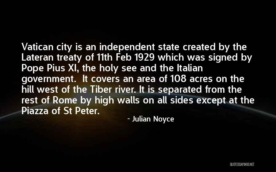 Vatican City Quotes By Julian Noyce Vatican City Quotes By Julian Noyce