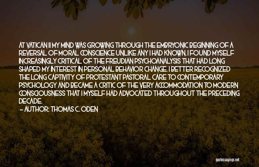 Vatican Quotes By Thomas C. Oden