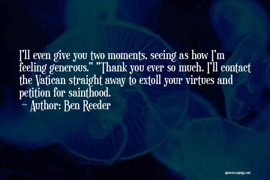 Vatican Two Quotes By Ben Reeder