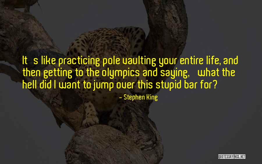 Vaulting Quotes By Stephen King Vaulting Quotes By Stephen King