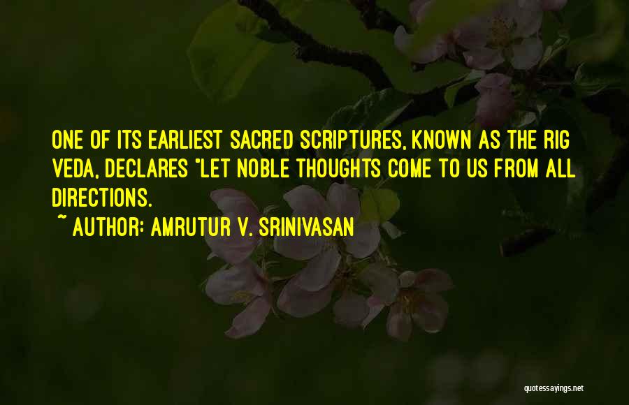 Veda Quotes By Amrutur V. Srinivasan