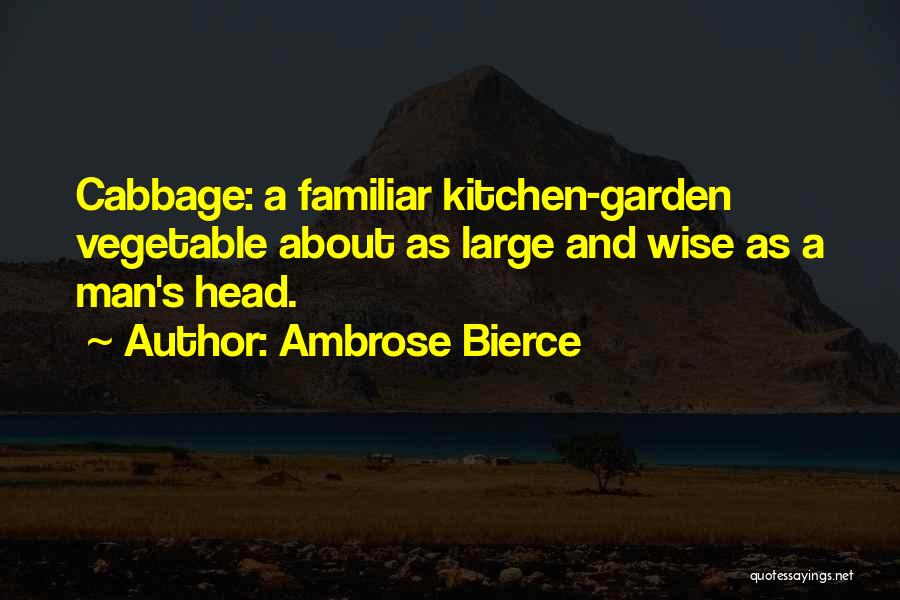 Vegetable Garden Quotes By Ambrose Bierce