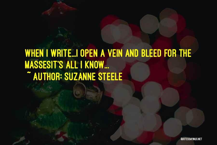 Vein Quotes By Suzanne Steele