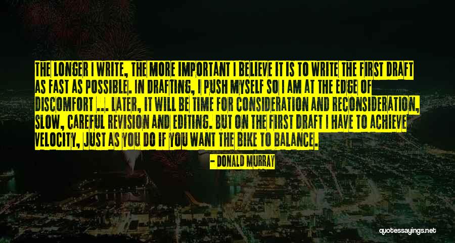 Velocity Is Quotes By Donald Murray Velocity Is Quotes By Donald Murray