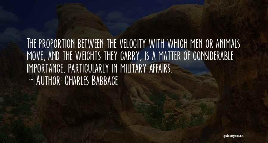 Velocity Quotes By Charles Babbage