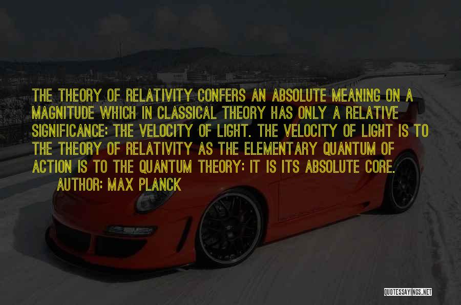Velocity Quotes By Max Planck
