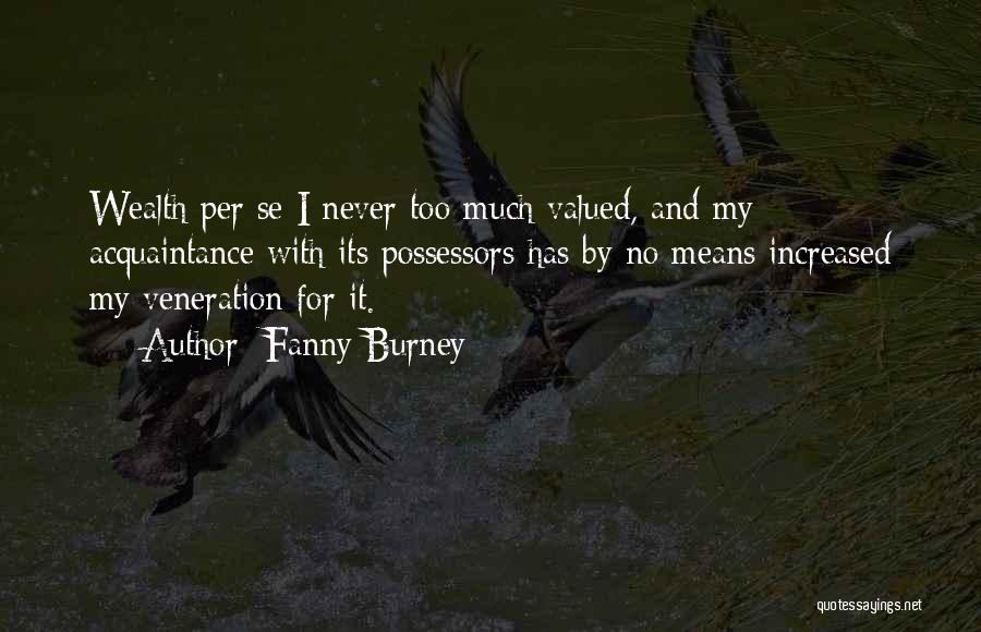 Veneration Quotes By Fanny Burney