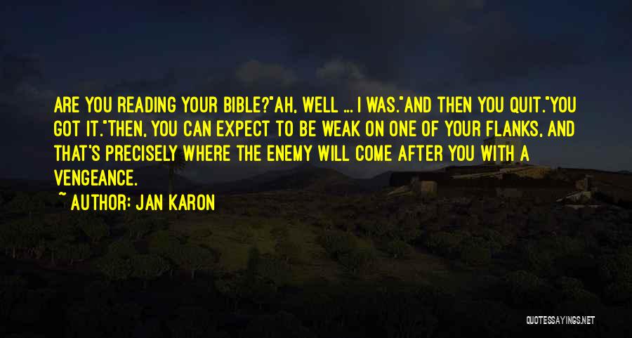 Vengeance In The Bible Quotes By Jan Karon