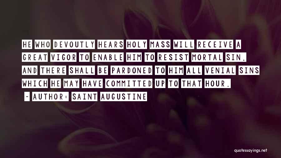 Venial Sin Quotes By Saint Augustine