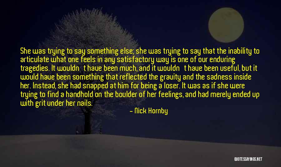Venisse Waltz Quotes By Nick Hornby Venisse Waltz Quotes By Nick Hornby