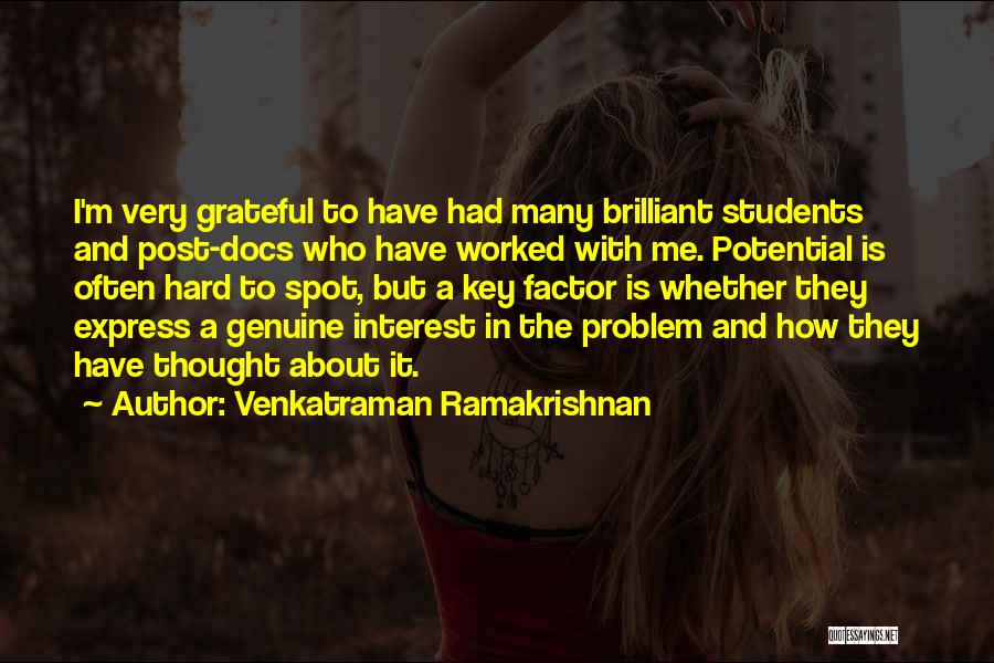 Venkatraman Ramakrishnan Quotes 1608429