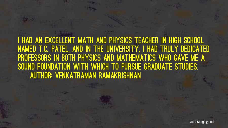 Venkatraman Ramakrishnan Quotes 704985