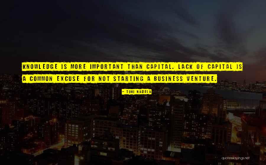 Venture Capital Quotes By Timi Nadela