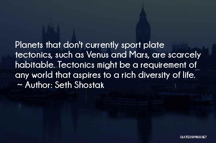 Venus And Mars Quotes By Seth Shostak