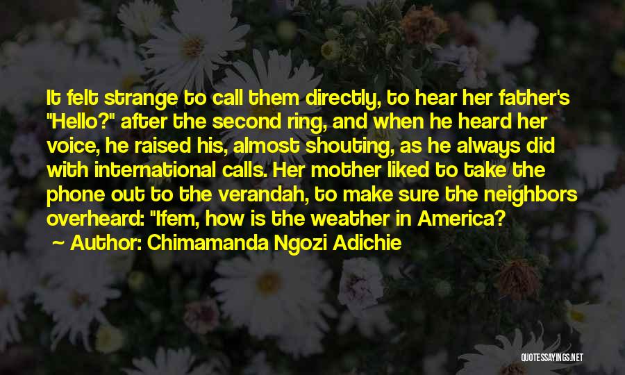 Verandah Quotes By Chimamanda Ngozi Adichie