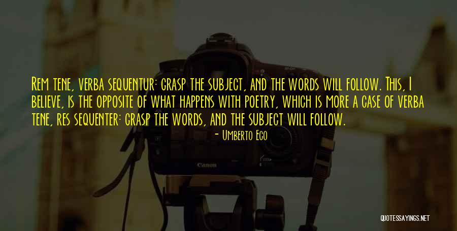 Verba Quotes By Umberto Eco