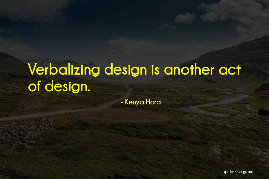 Verbalizing Quotes By Kenya Hara Verbalizing Quotes By Kenya Hara
