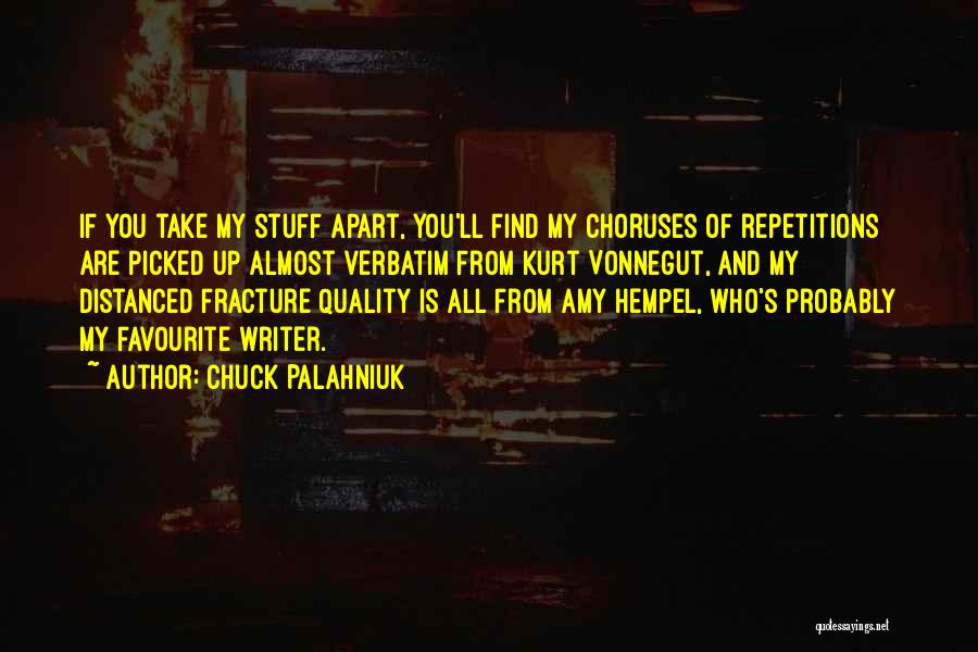 Verbatim Quotes By Chuck Palahniuk