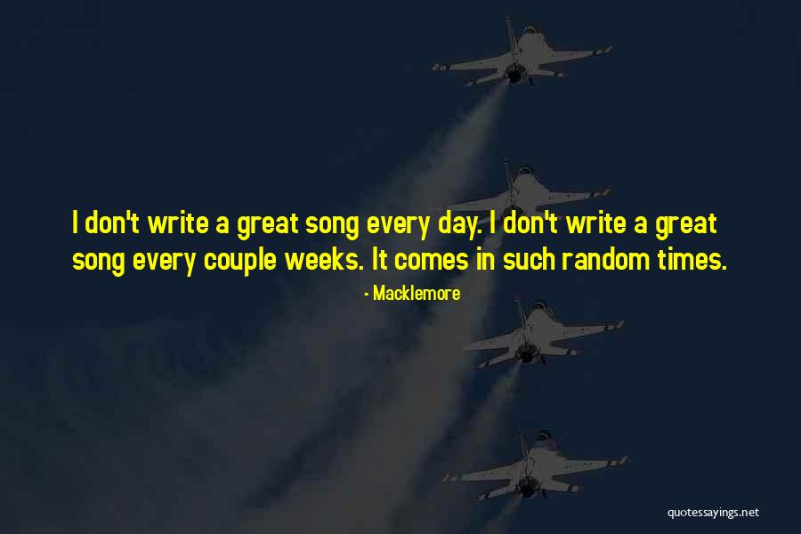 Vercoe Clock Quotes By Macklemore