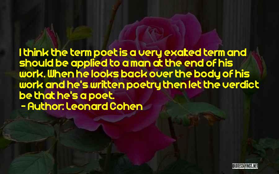 Verdict Quotes By Leonard Cohen