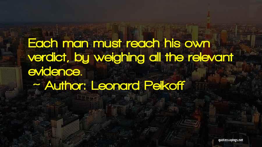 Verdict Quotes By Leonard Peikoff