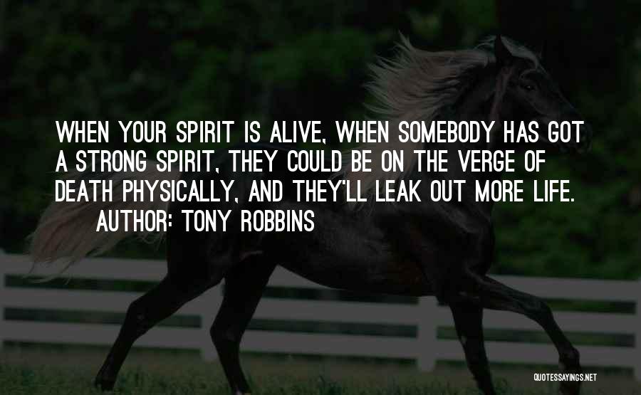 Verge Of Death Quotes By Tony Robbins