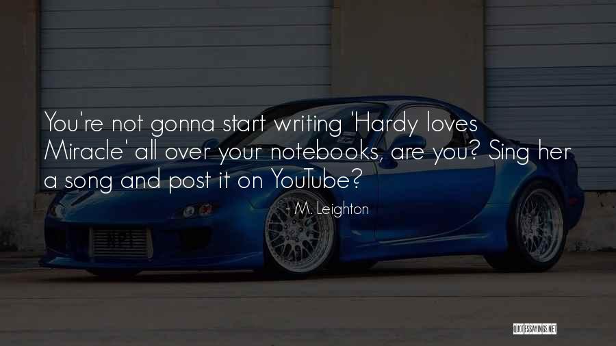 Verheul Buses Quotes By M. Leighton Verheul Buses Quotes By M. Leighton