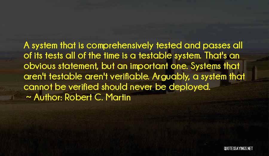 Verifiable Quotes By Robert C. Martin