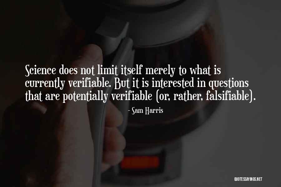 Verifiable Quotes By Sam Harris