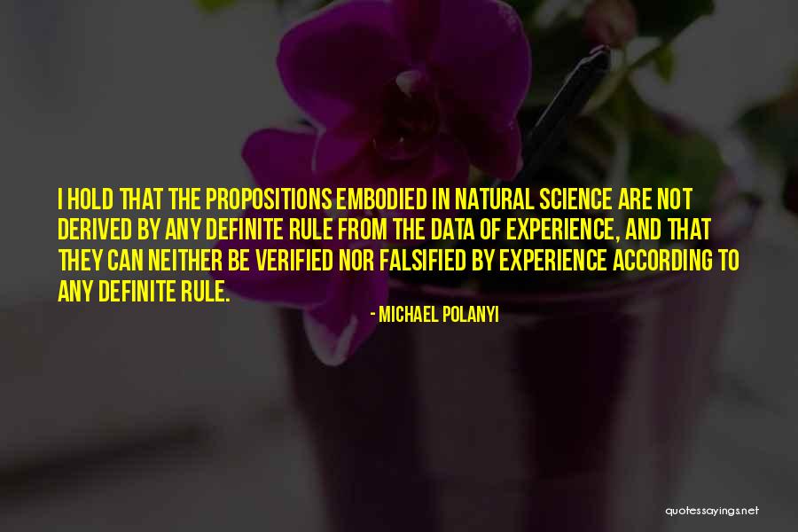 Verified Quotes By Michael Polanyi