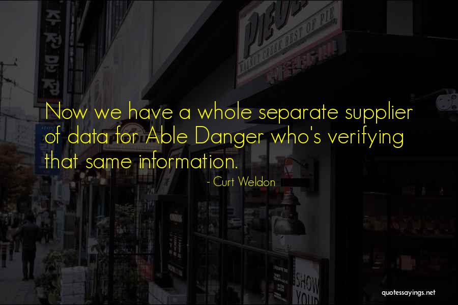 Verifying Quotes By Curt Weldon