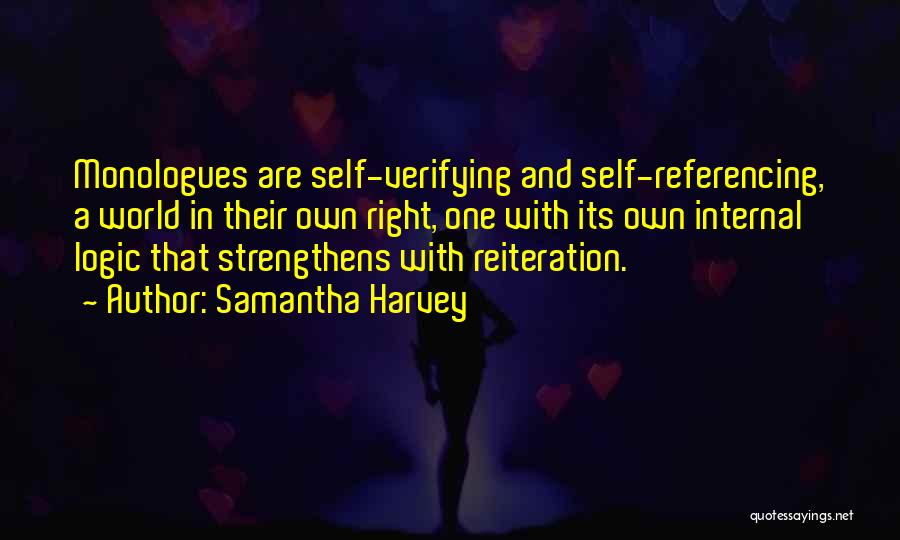 Verifying Quotes By Samantha Harvey