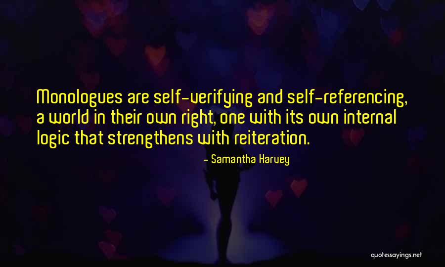 Verifying Quotes By Samantha Harvey