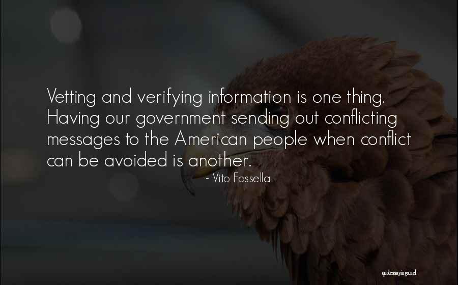 Verifying Quotes By Vito Fossella